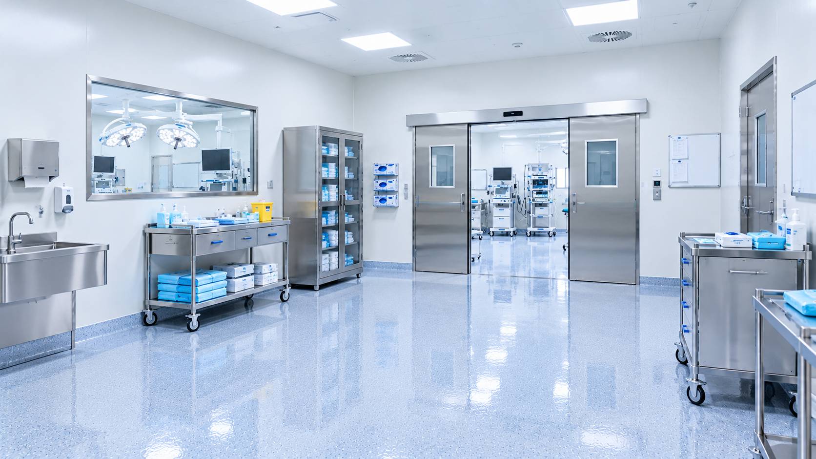 Pre-operative holding and patient preparation area
